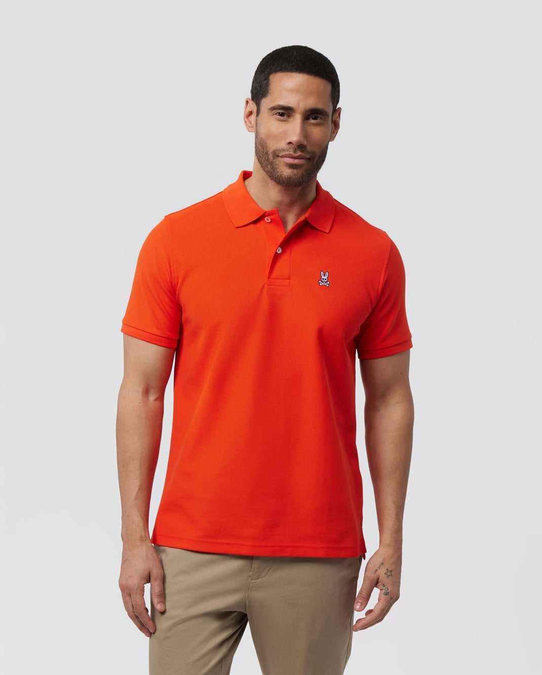 Polos Psycho Bunny Classic Polo Tangerine Tango Homme | YHX-25049456